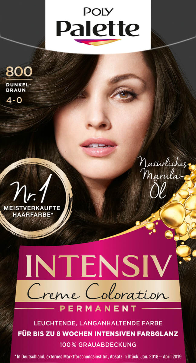 Краска для волос 800 темно-русый 1 шт. Poly Palette 
Краска для волос 800 темно-русый 1 шт. Poly Palette