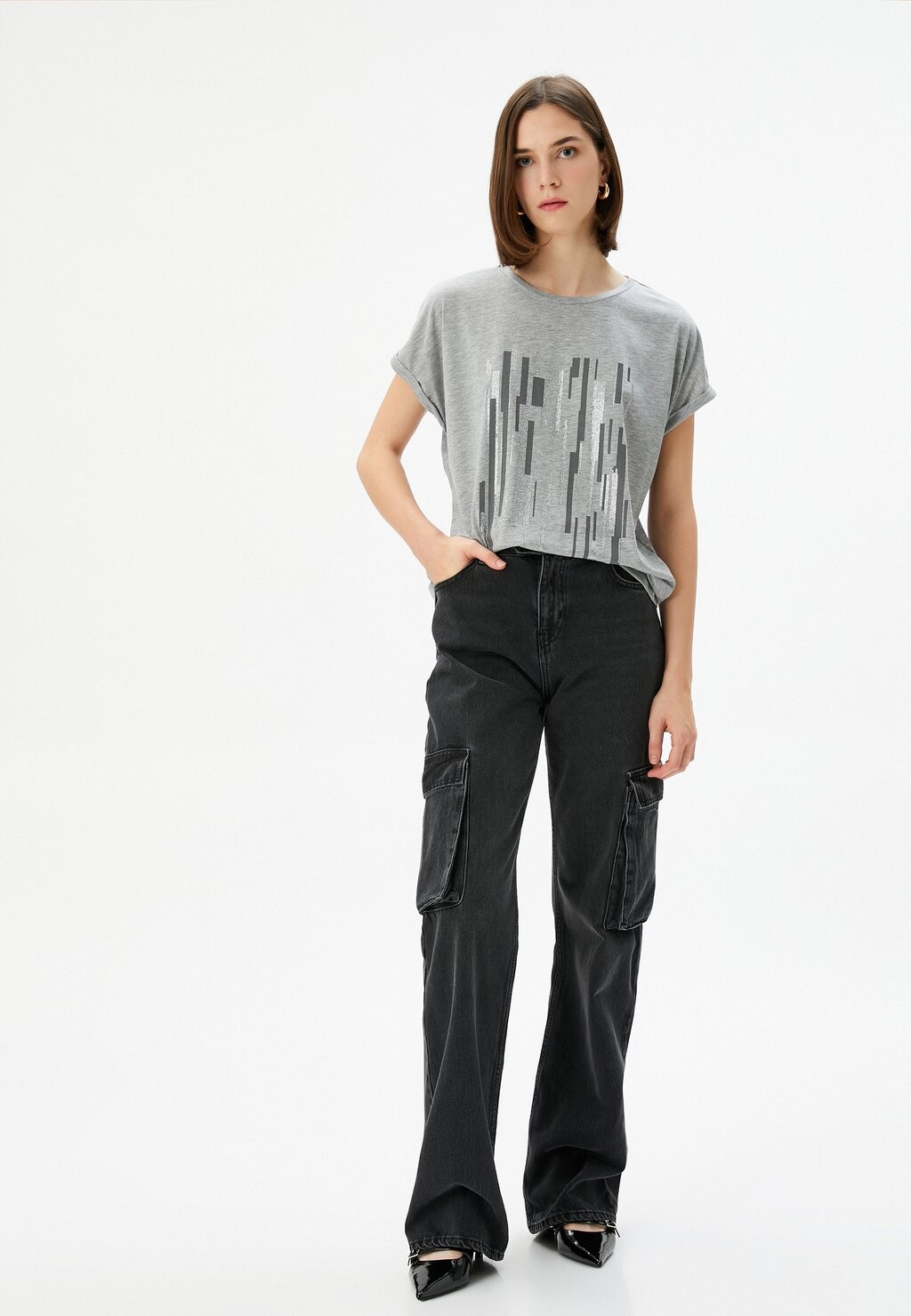 Футболка с принтом REGULAR FIT CREW NECK SHORT SLEEVE Koton, серый
Футболка с принтом REGULAR FIT CREW NECK SHORT SLEEVE Koton, серый