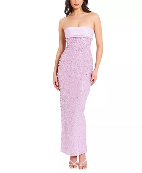 Длинное платье Lainey, украшенное бисером и пайетками из атласа. Miss Circle, фиолетовый
Длинное платье Lainey, украшенное бисером и пайетками из атласа. Miss Circle, фиолетовый