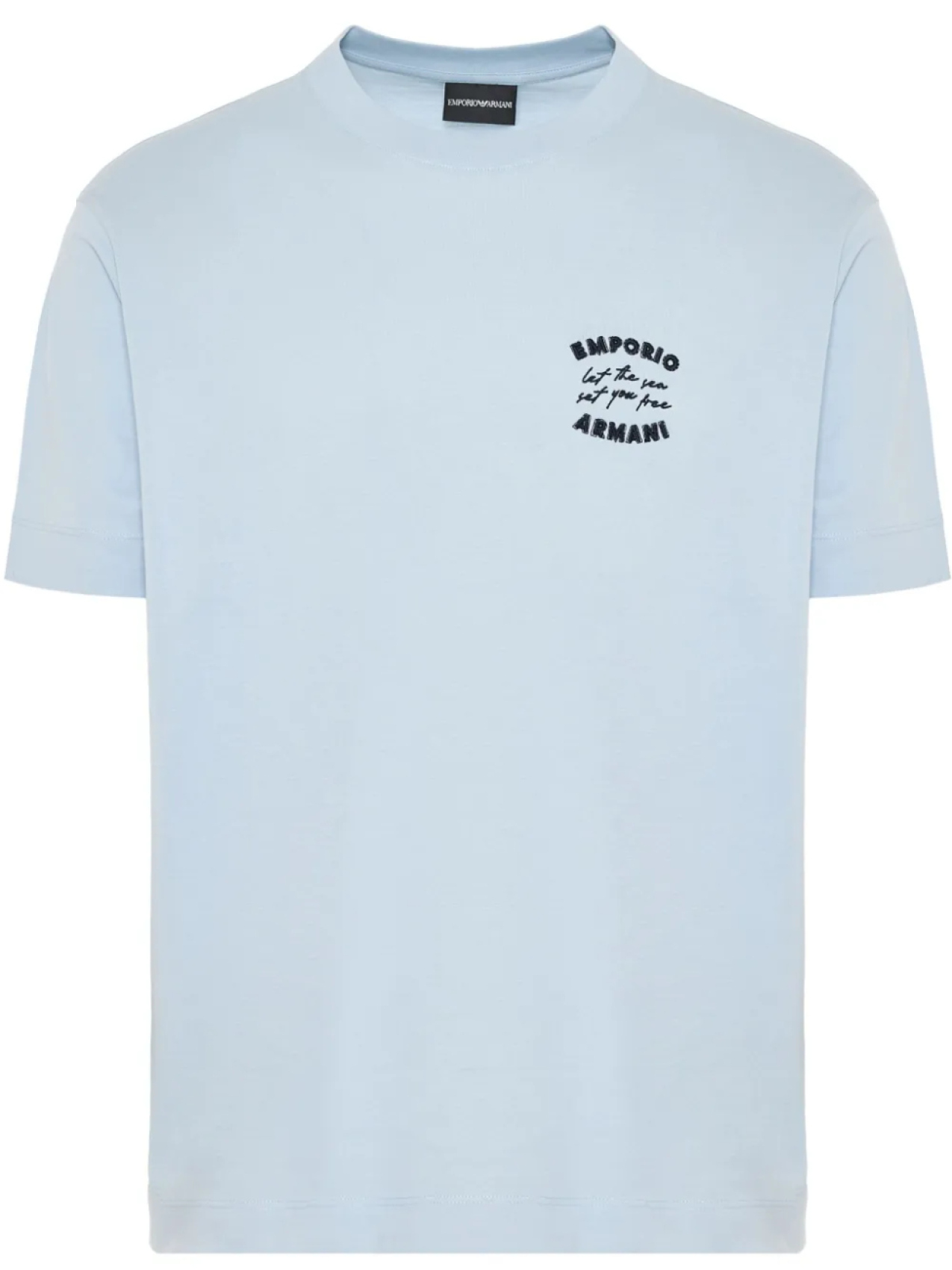Футболка с вышитым логотипом Emporio Armani, синий
Футболка с вышитым логотипом Emporio Armani, синий