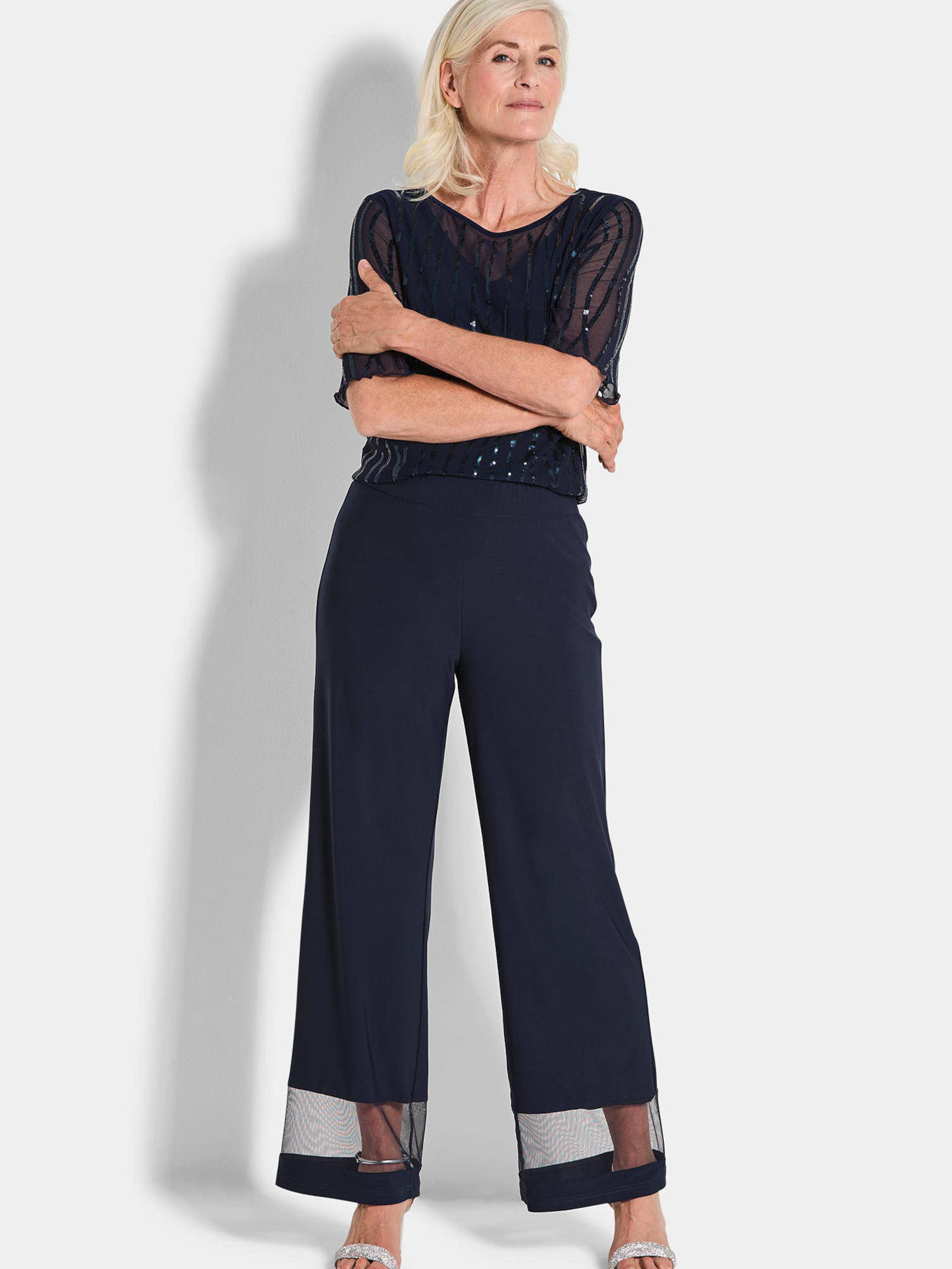 Goldner Широкие брюки 'Vera' в цвете Night Blue
Goldner Широкие брюки 'Vera' в цвете Night Blue