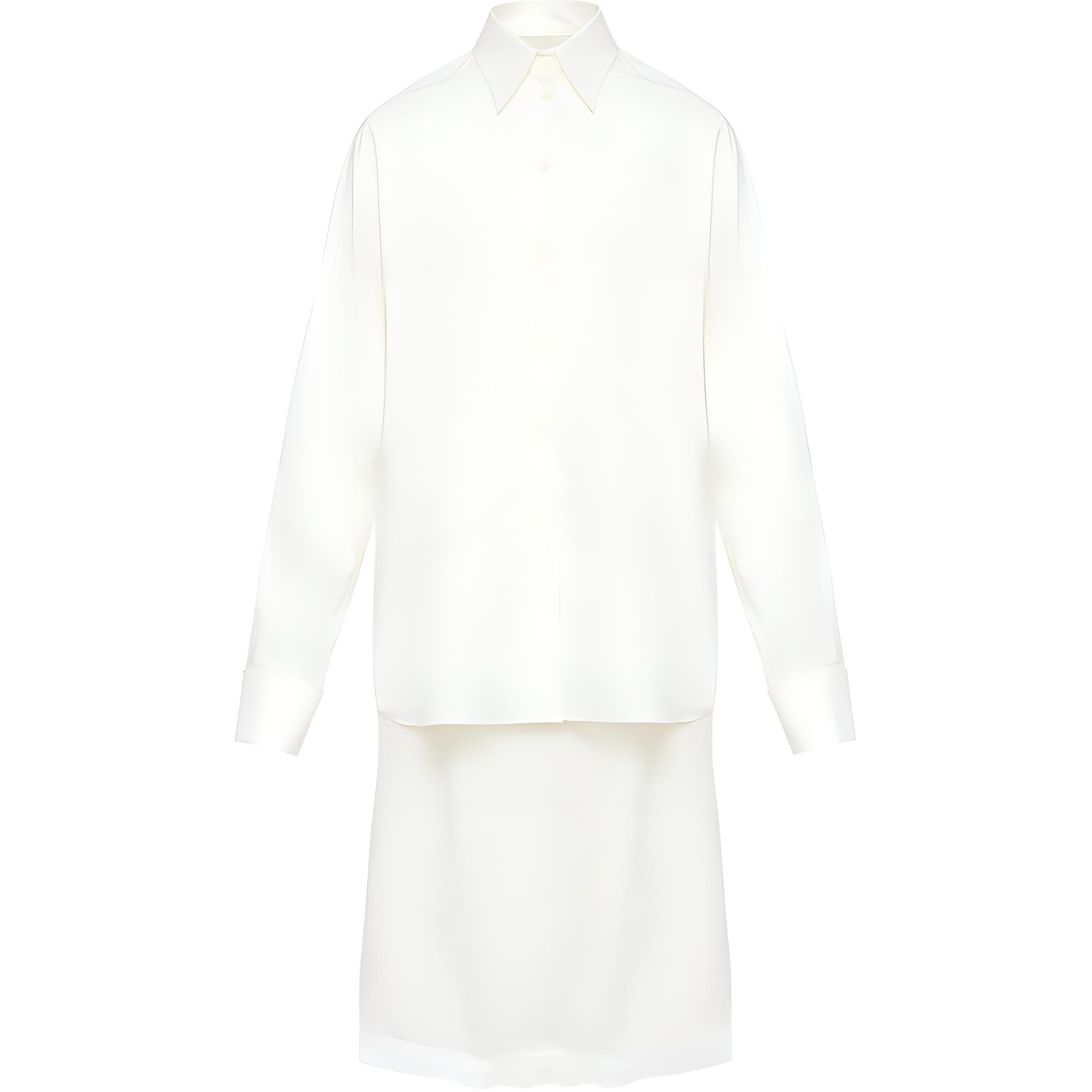 Миди платье-рубашка MM6 Maison Margiela, белый
Миди платье-рубашка MM6 Maison Margiela, белый