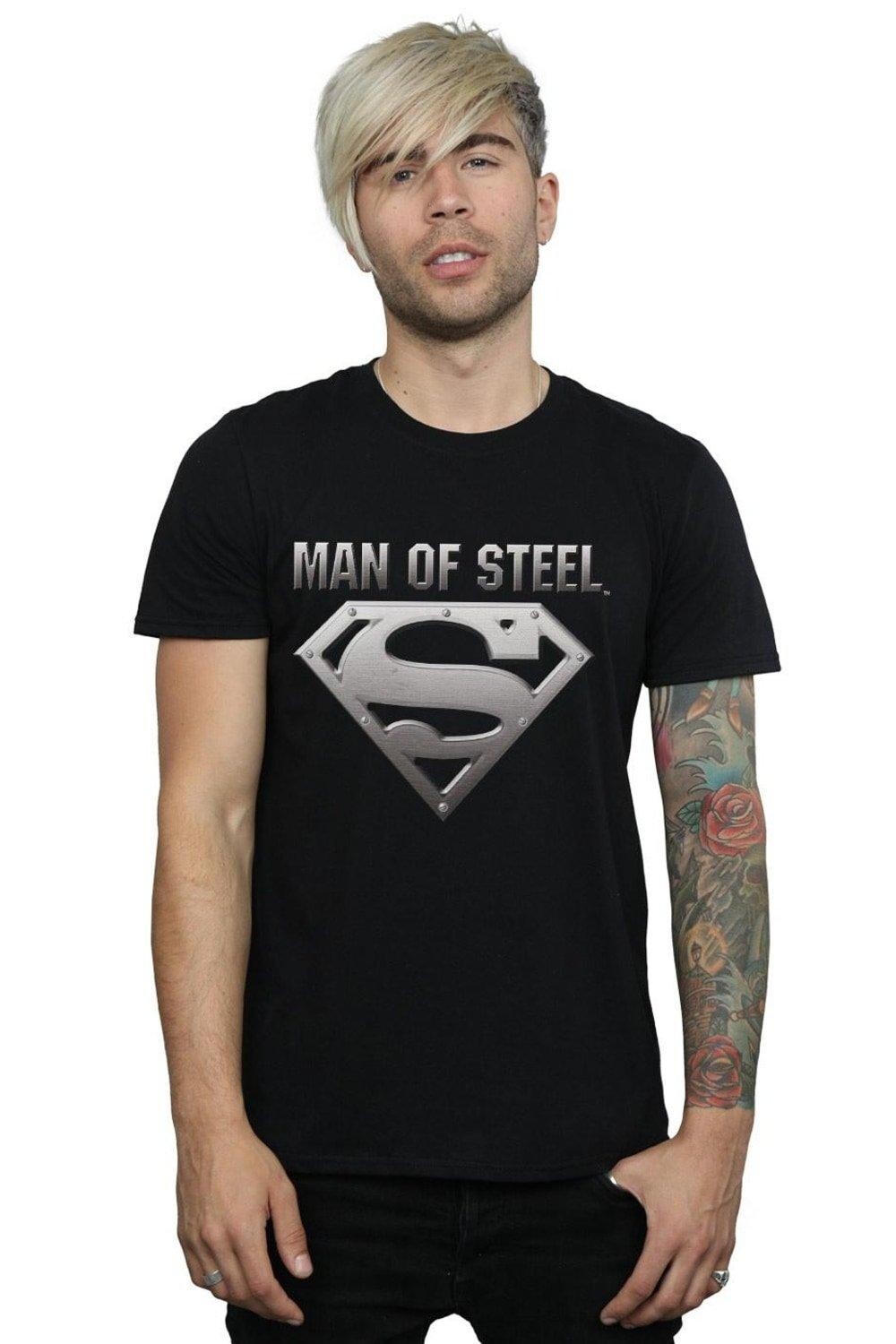 Футболка со щитом Супермена «Человек из стали» DC Comics, черный
Футболка со щитом Супермена «Человек из стали» DC Comics, черный