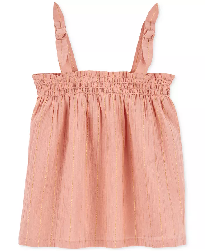 Детская блузка-топ из шифона в стиле бохо для девочек Carter's, оранжевый
Детская блузка-топ из шифона в стиле бохо для девочек Carter's, оранжевый