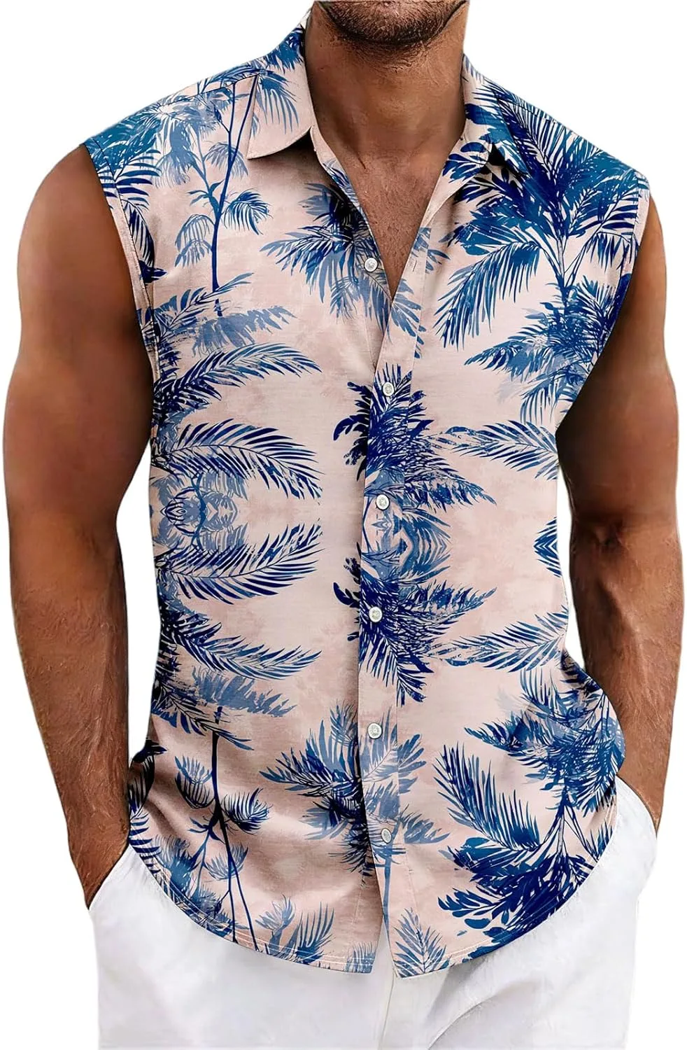 Мужская легкая безрукавка с цветочным принтом в гавайском стиле HYYGOCCTV
Мужская легкая безрукавка с цветочным принтом в гавайском стиле HYYGOCCTV