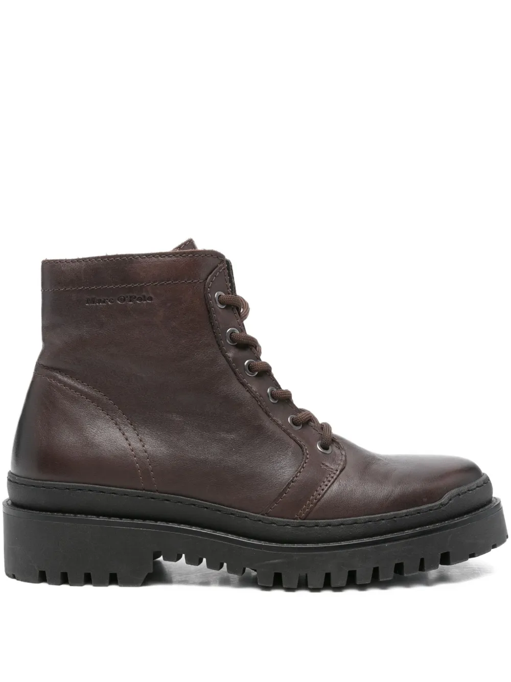 Байкерские ботинки на шнуровке Marc O'Polo, коричневый 
Байкерские ботинки на шнуровке Marc O'Polo, коричневый