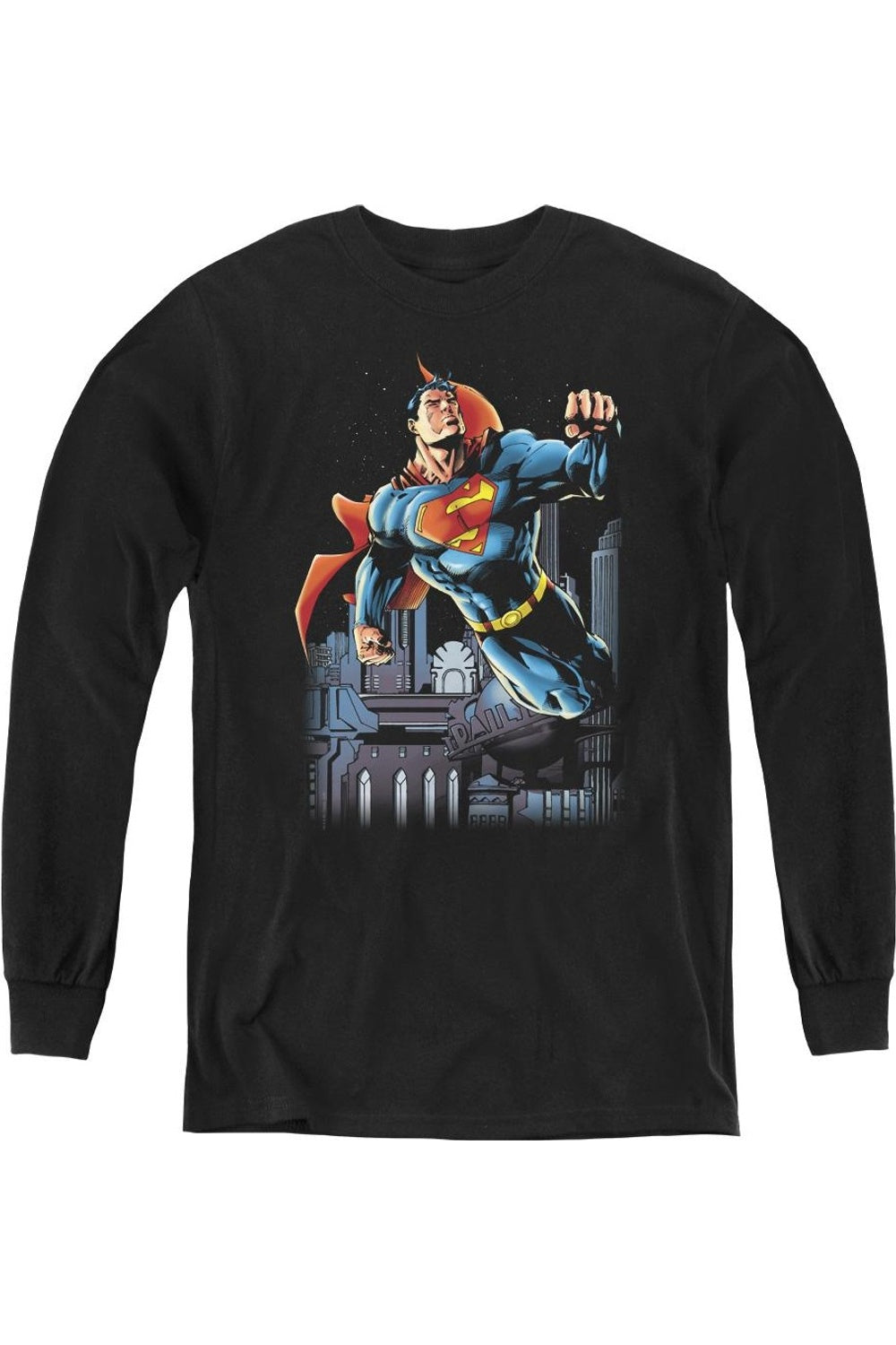 Футболка с длинным рукавом "Ночной бой Супермена" для молодежи Gildan, черный
Футболка с длинным рукавом "Ночной бой Супермена" для молодежи Gildan, черный