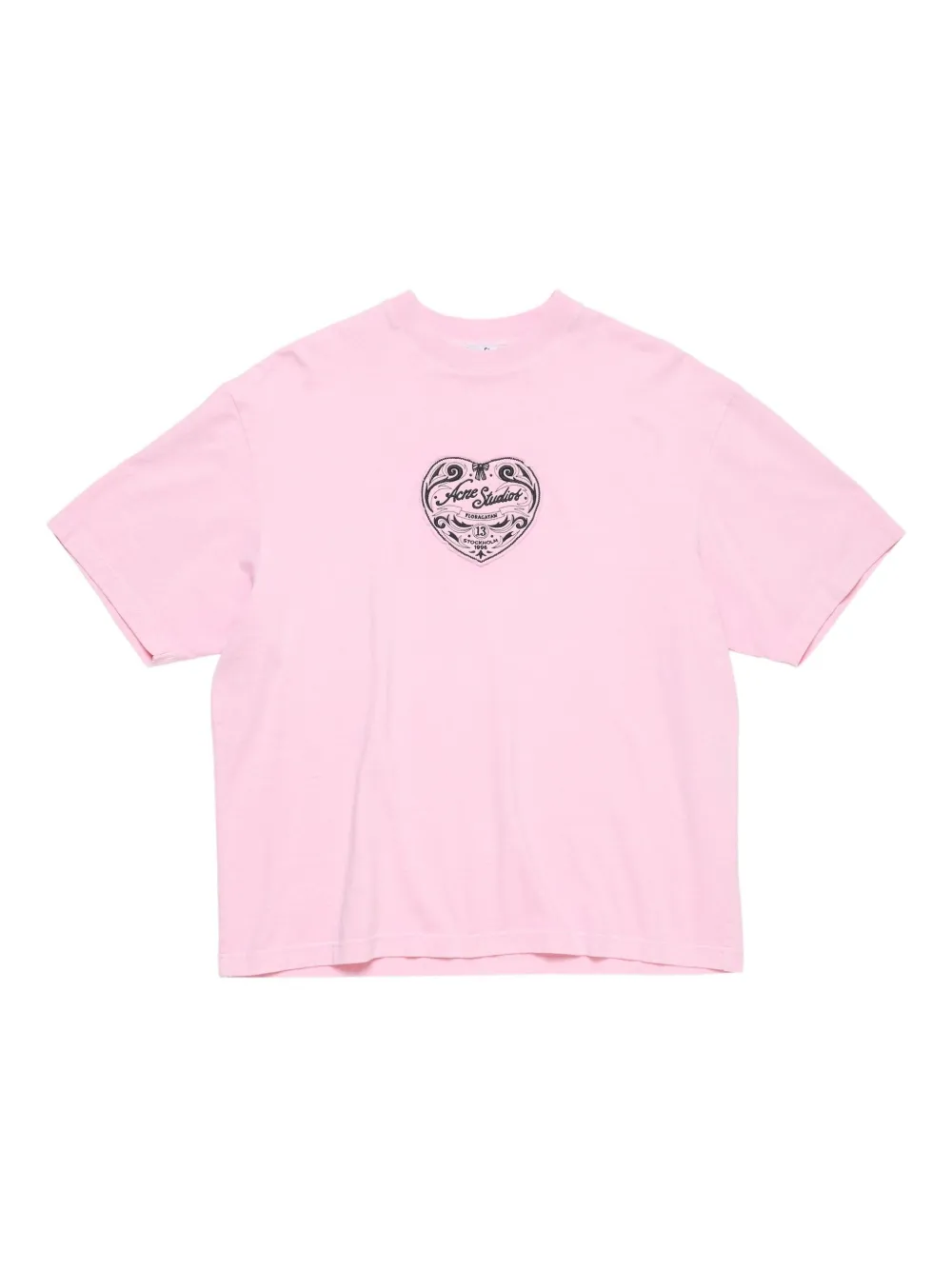 Футболка с логотипом в виде сердца Acne Studios, розовый
Футболка с логотипом в виде сердца Acne Studios, розовый