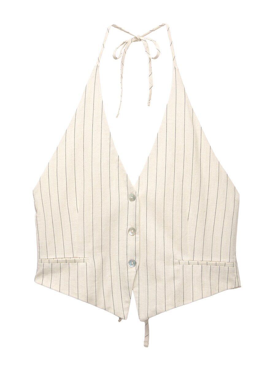 Костюмный жилет Pull&Bear, экрю
Костюмный жилет Pull&Bear, экрю