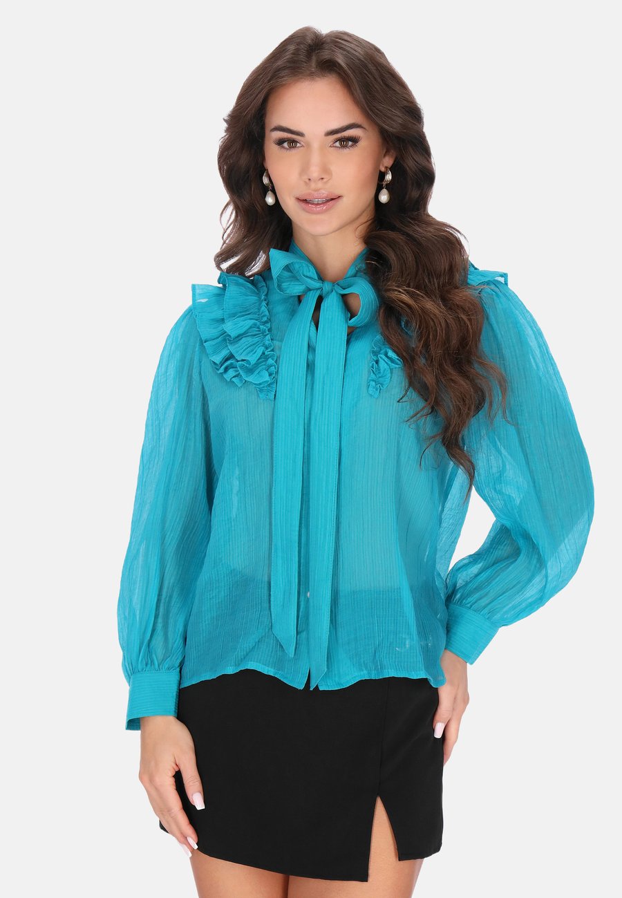 Блуза faina Button-down blouse, Turquoise
Блуза faina Button-down blouse, Turquoise