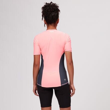 Топ с короткими рукавами Competitor женский TYR, серый/розовый