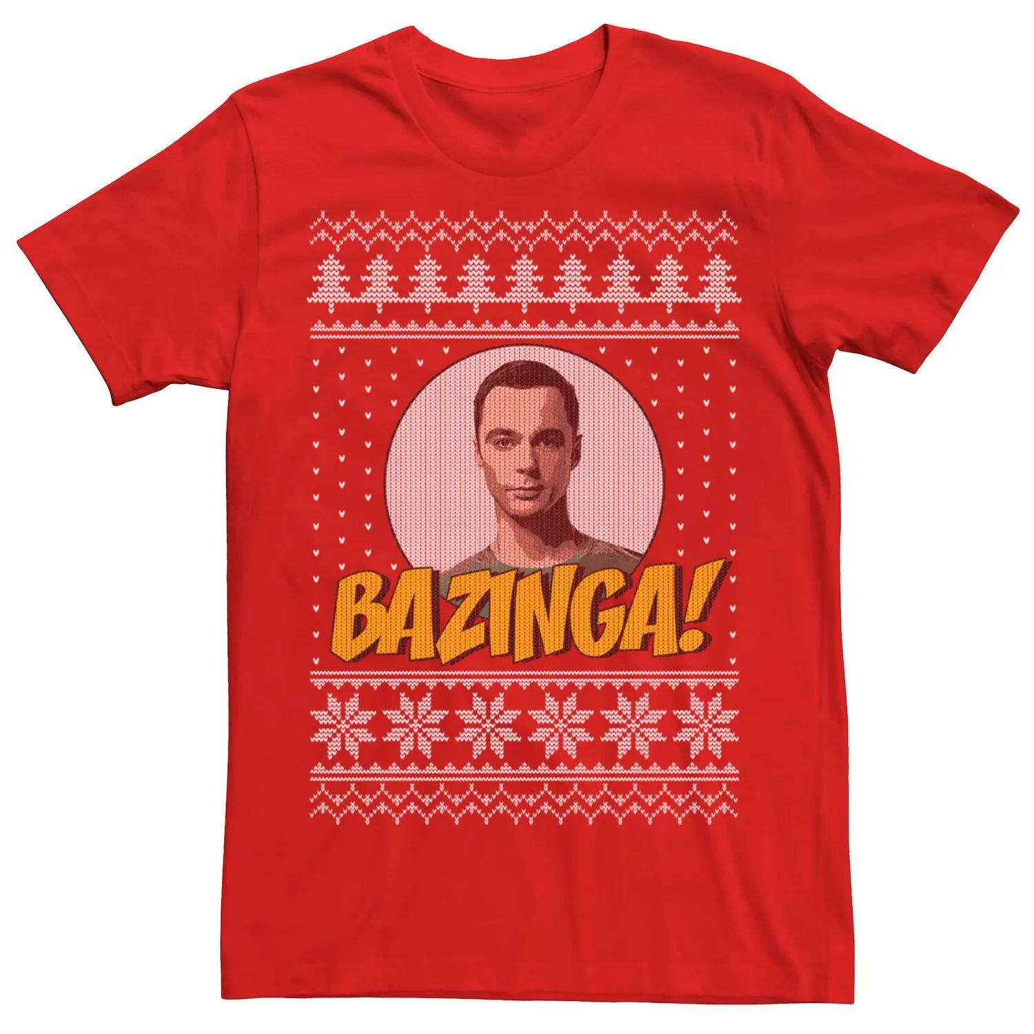 Мужская футболка Bazinga с праздничным узором «Теория большого взрыва» Licensed Character
Мужская футболка Bazinga с праздничным узором «Теория большого взрыва» Licensed Character