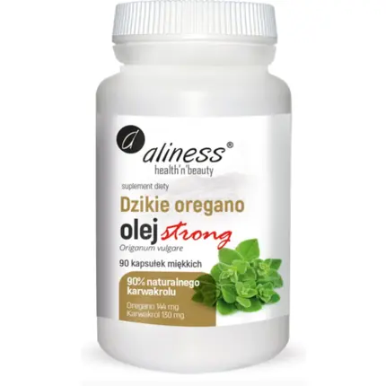 Масло дикого орегано Strong 144 мг, 90 капсул - Aliness
Масло дикого орегано Strong 144 мг, 90 капсул - Aliness