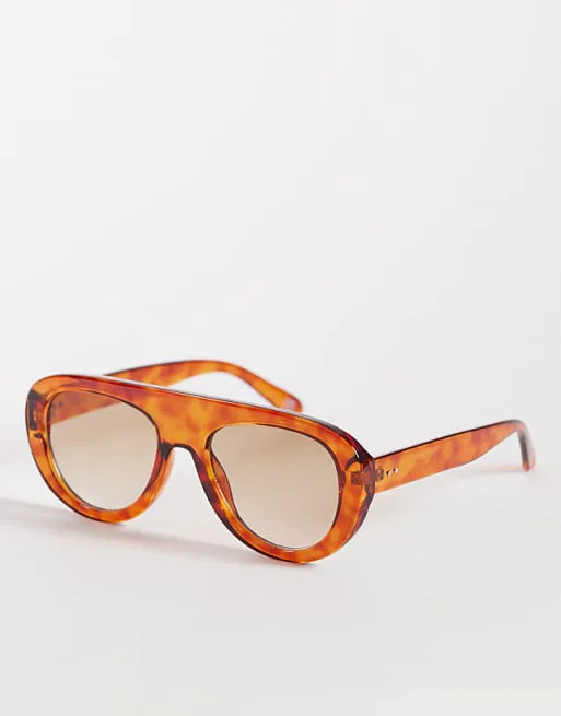 Круглые авиаторы медового цвета с темно-коричневыми линзами ASOS DESIGN
Круглые авиаторы медового цвета с темно-коричневыми линзами ASOS DESIGN