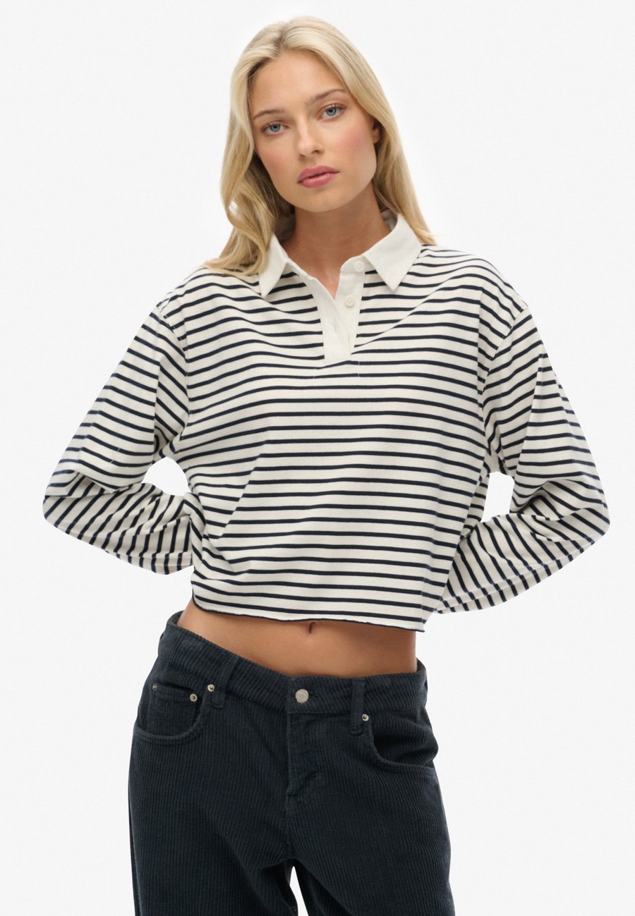 Поло Superdry & Co ATHLETIC ESSENTIALS CROPPED STRIPE RUGBY , Ecru Stripe/Blue
Поло Superdry & Co ATHLETIC ESSENTIALS CROPPED STRIPE RUGBY , Ecru Stripe/Blue