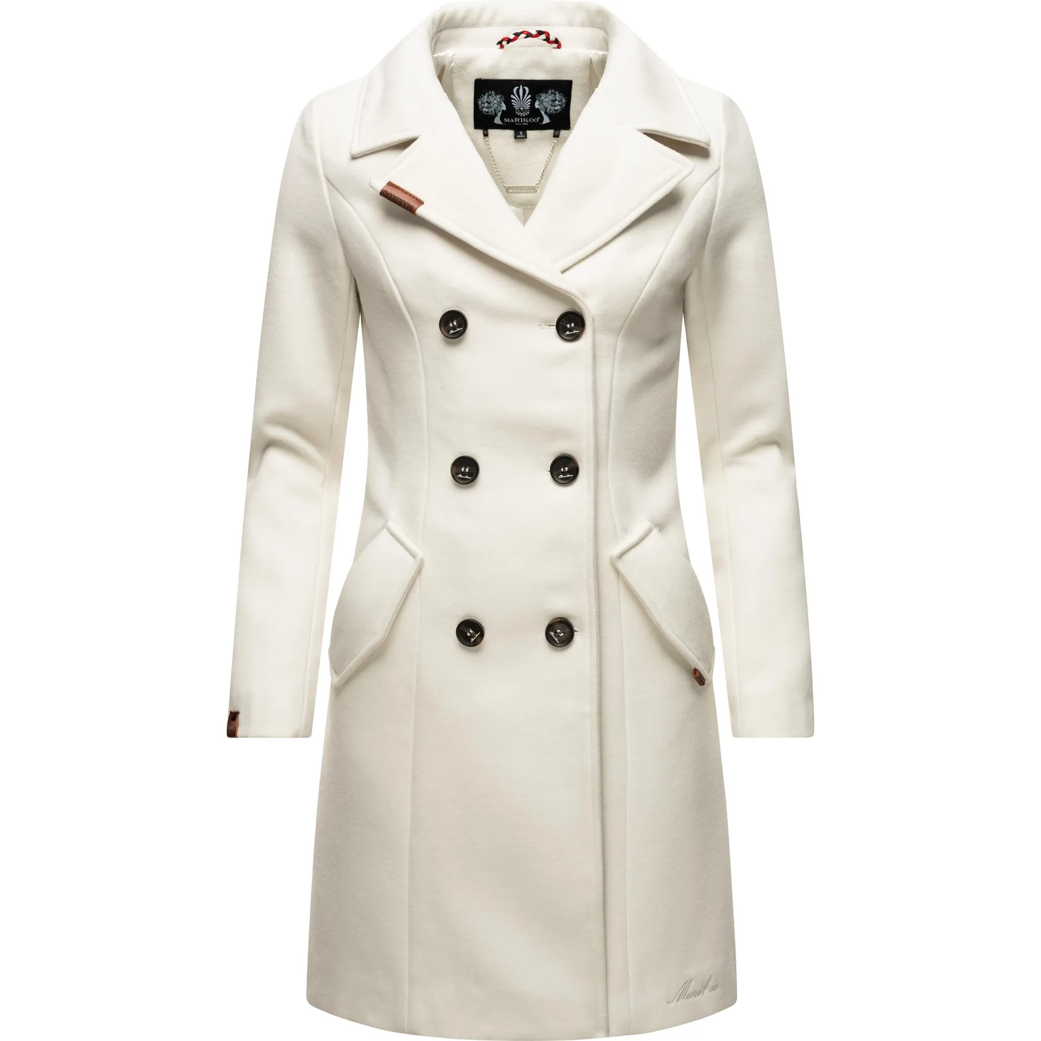 Зимнее пальто Marikoo "Nanakoo", элегантный женский тренч в стиле шерстяного пальто, белый
Зимнее пальто Marikoo "Nanakoo", элегантный женский тренч в стиле шерстяного пальто, белый