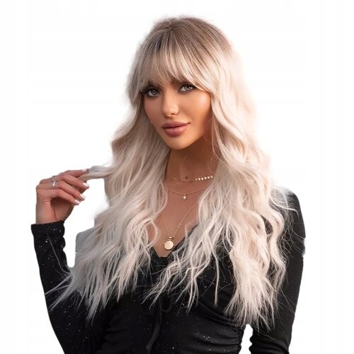 Светло-русый парик с платиновыми волнами + шапочка для парика, inna
Светло-русый парик с платиновыми волнами + шапочка для парика, inna