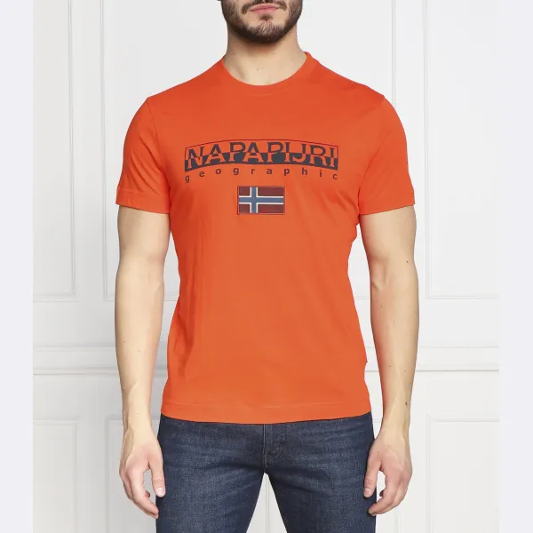 Футболка S-ayas стандартного кроя Napapijri, оранжевый 
Футболка S-ayas стандартного кроя Napapijri, оранжевый