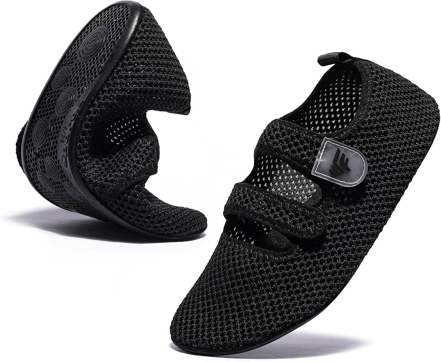 Водные тапочки для женщин и мужчин для пляжа и плавания - Нескользящие, быстросохнущие носки для воды с регулируемыми ремешками Feelaces, черный
Водные тапочки для женщин и мужчин для пляжа и плавания - Нескользящие, быстросохнущие носки для воды с регулируемыми ремешками Feelaces, черный