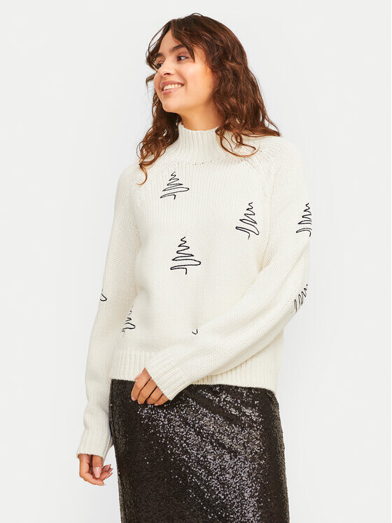 Свитер с высоким воротником обычного кроя Jjxx, экрю
Свитер с высоким воротником обычного кроя Jjxx, экрю