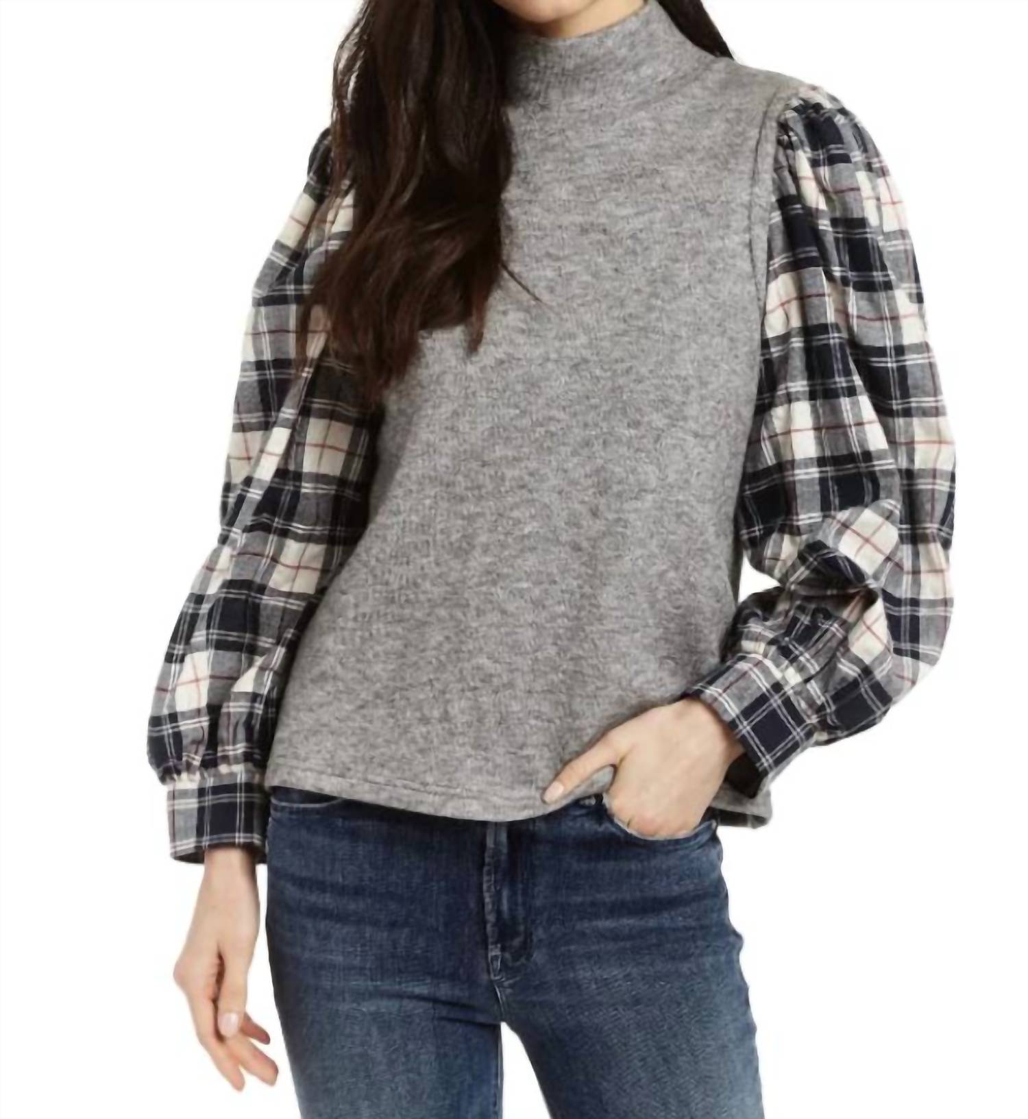 Топ Шелли в цвете «серый вереск» DREW 
Топ Шелли в цвете «серый вереск» DREW