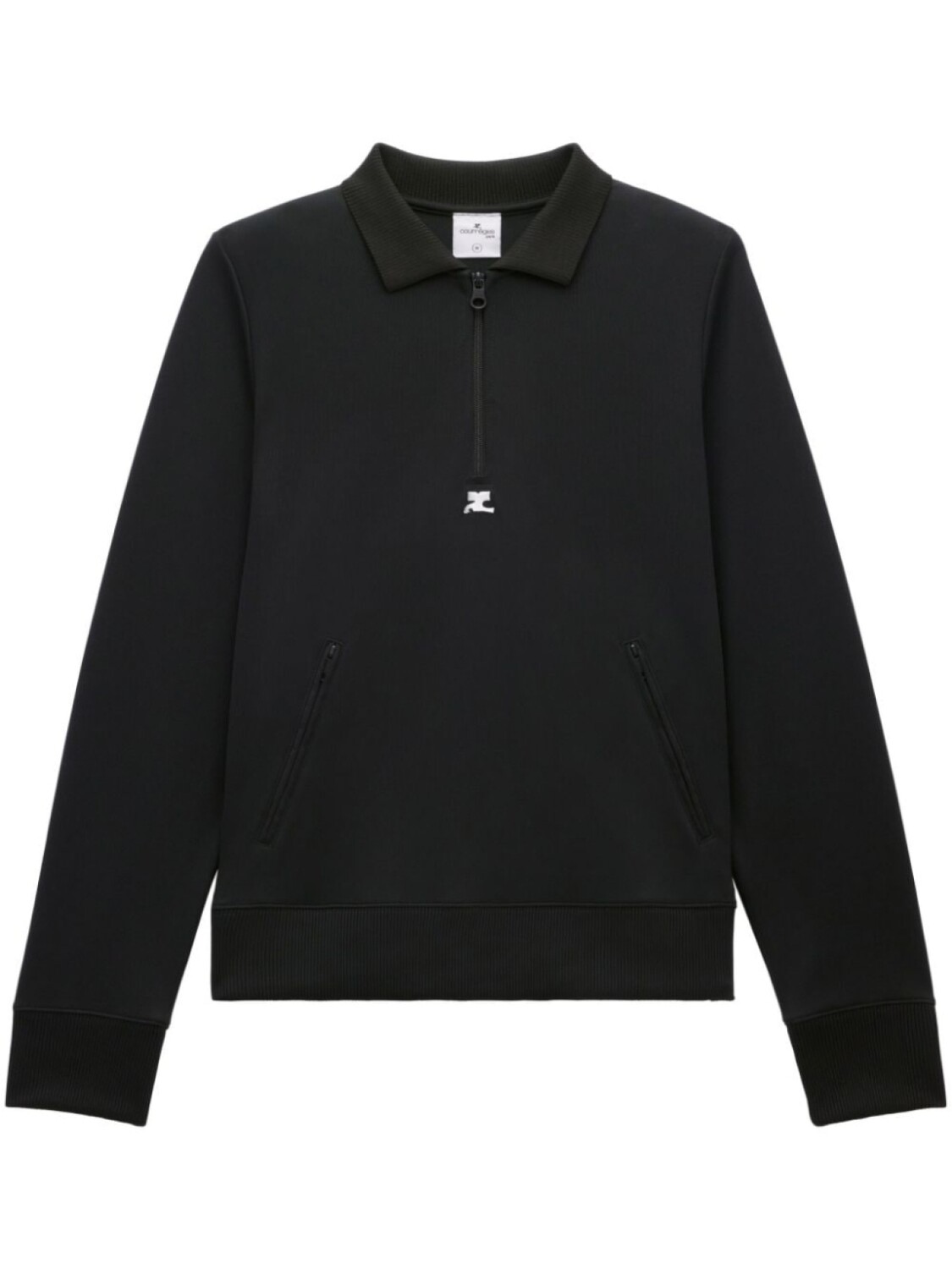 Рубашка поло на молнии Courrèges, черный
Рубашка поло на молнии Courrèges, черный