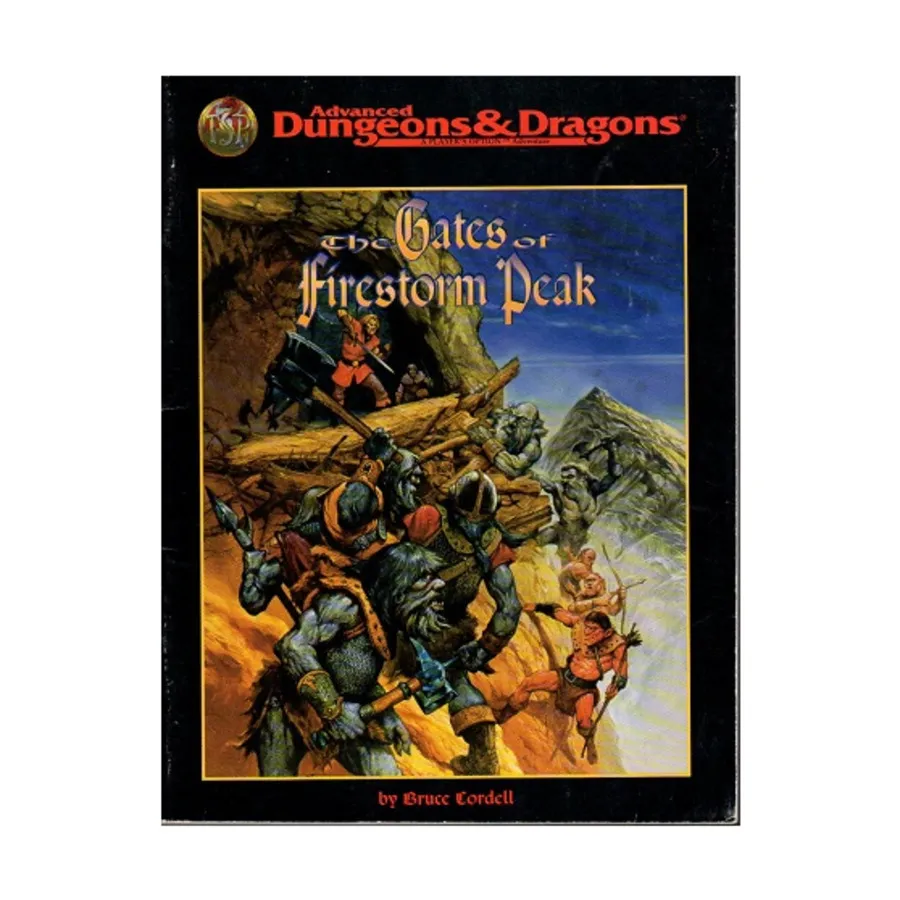 Gates of Firestorm Peak - Book Only!, Advanced Dungeons & Dragons (2nd Edition) - Modules & Adventures, мягкая обложка
Gates of Firestorm Peak - Book Only!, Advanced Dungeons & Dragons (2nd Edition) - Modules & Adventures, мягкая обложка