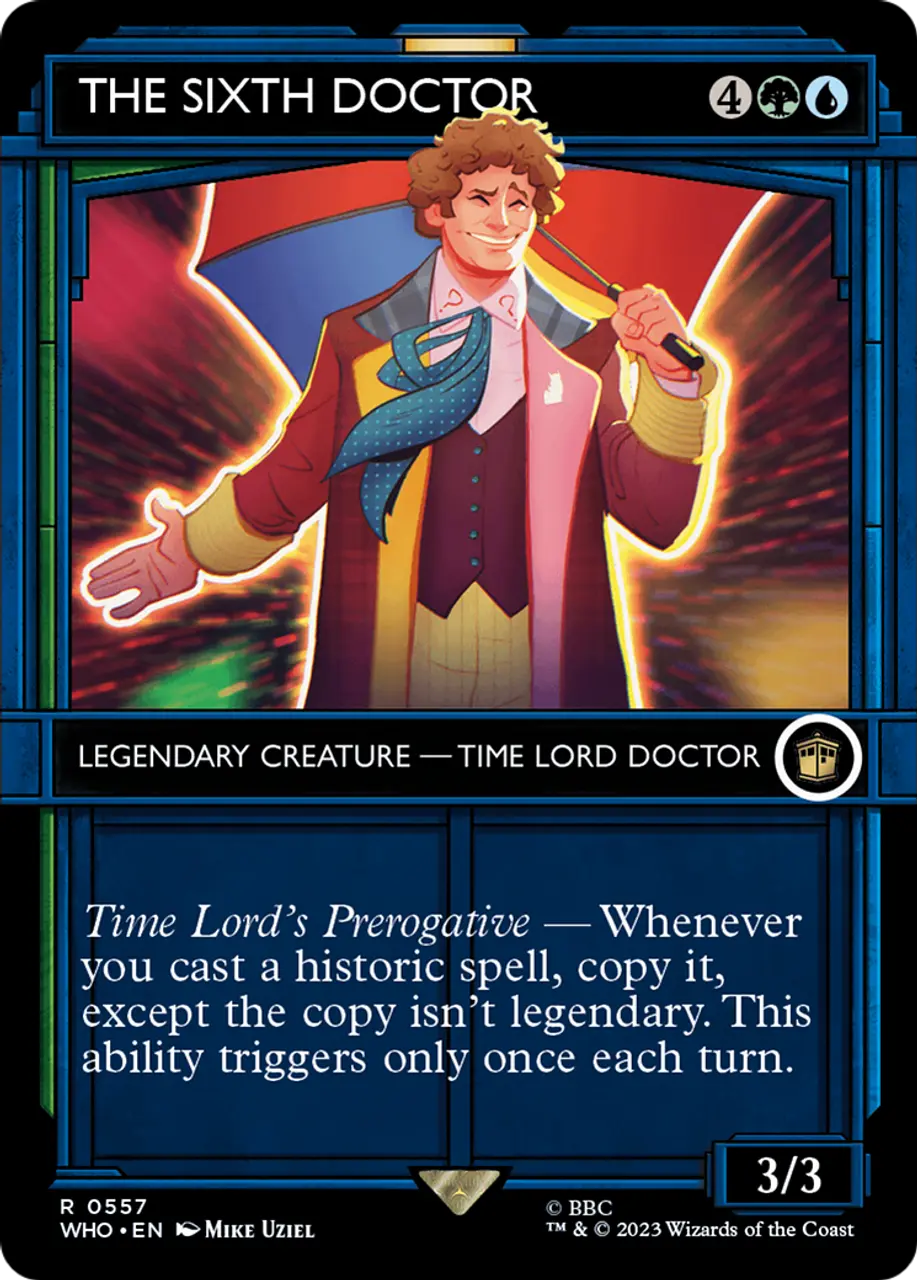 Карточная игра The Sixth Doctor (WHO-557) - Doctor Who: (Showcase) (Borderless) Foil
Карточная игра The Sixth Doctor (WHO-557) - Doctor Who: (Showcase) (Borderless) Foil