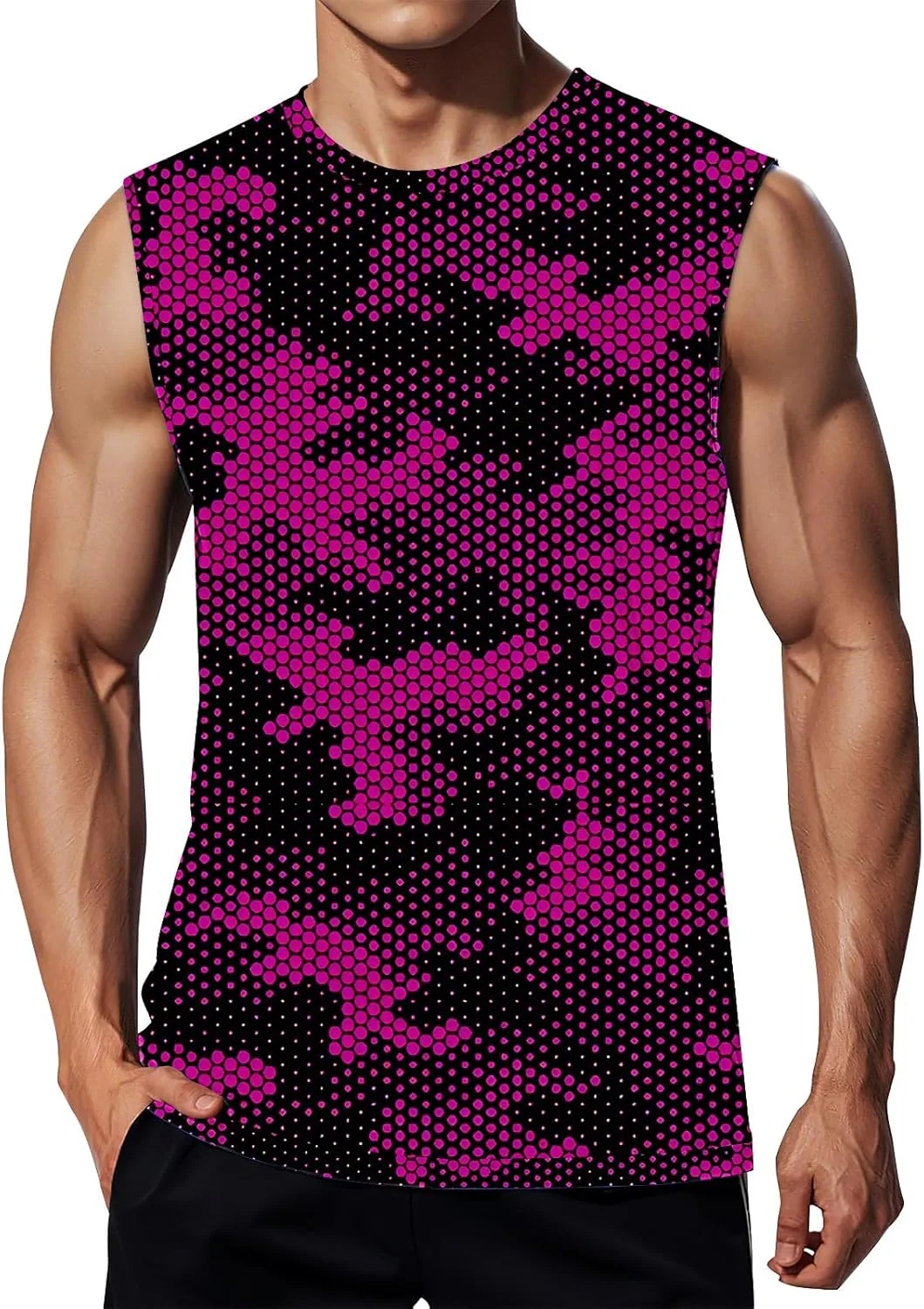 Мужской камуфляжный топ Muscle Fitness для тренировок и бега
Мужской камуфляжный топ Muscle Fitness для тренировок и бега