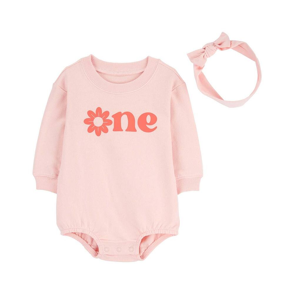 Комплект боди и повязки на голову Carter для девочки из 2 предметов Carter's, розовый
Комплект боди и повязки на голову Carter для девочки из 2 предметов Carter's, розовый