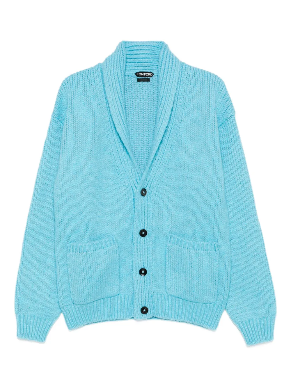 Кардиган с воротником-шалькой TOM FORD, синий
Кардиган с воротником-шалькой TOM FORD, синий