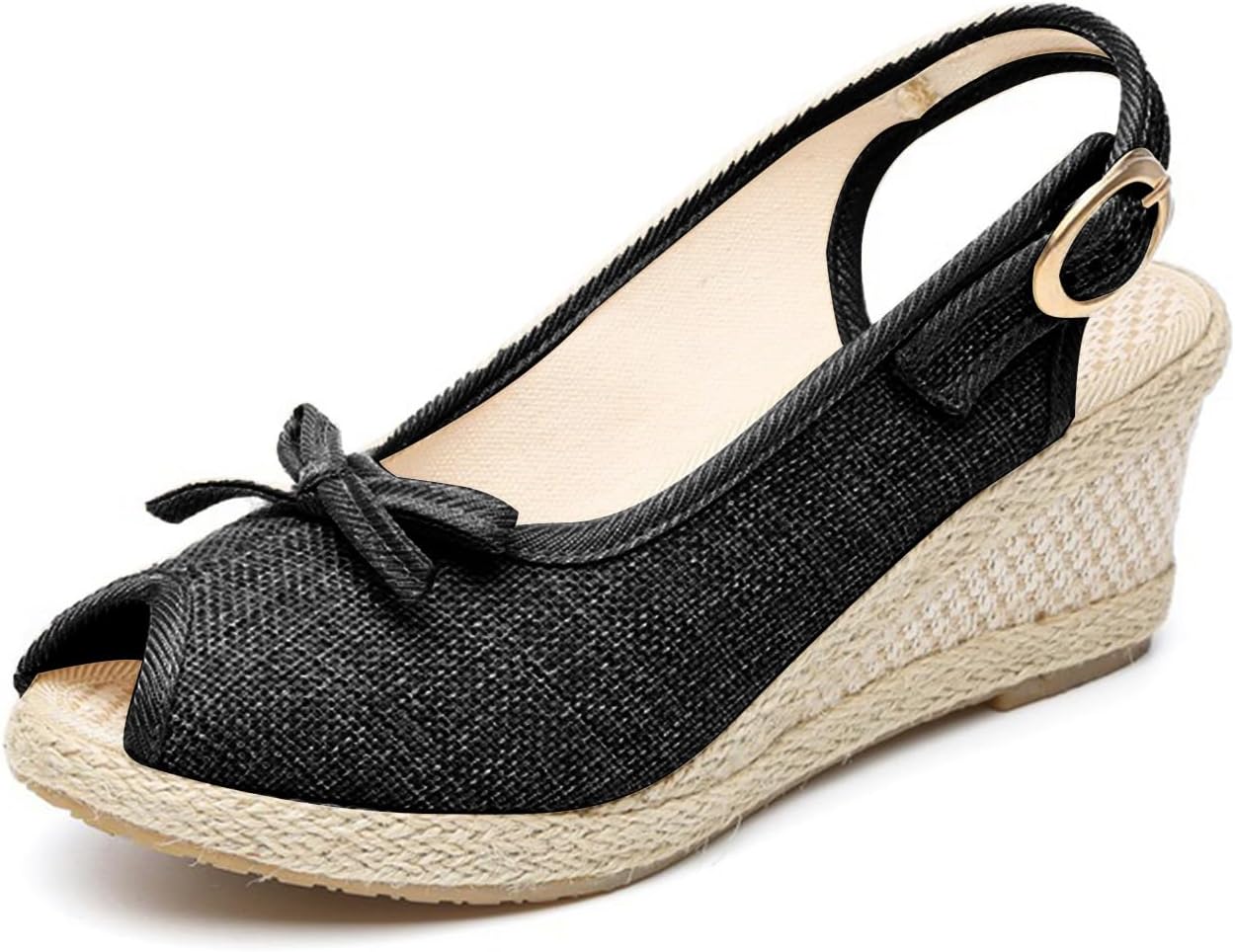 Женские сандалии на танкетке эспадрильи с пряжкой, открытый носок, платформенные эспадрильи с задником, высокие каблуки, текстильные с бантом, повседневные летние слайды Zwrxw, черный
Женские сандалии на танкетке эспадрильи с пряжкой, открытый носок, платформенные эспадрильи с задником, высокие каблуки, текстильные с бантом, повседневные летние слайды Zwrxw, черный