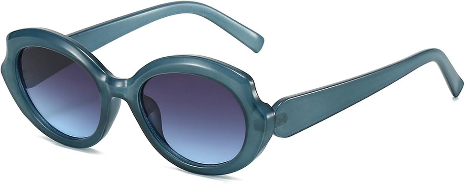 Ретро овальные солнцезащитные очки для женщин и мужчин, маленькие солнцезащитные очки в стиле 90-х, модные круглые очки, милые дизайнерские солнцезащитные очки mincl, Blue
Ретро овальные солнцезащитные очки для женщин и мужчин, маленькие солнцезащитные очки в стиле 90-х, модные круглые очки, милые дизайнерские солнцезащитные очки mincl, Blue