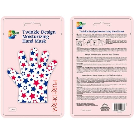 Увлажняющая маска для рук Twinkle Design Purederm
Увлажняющая маска для рук Twinkle Design Purederm