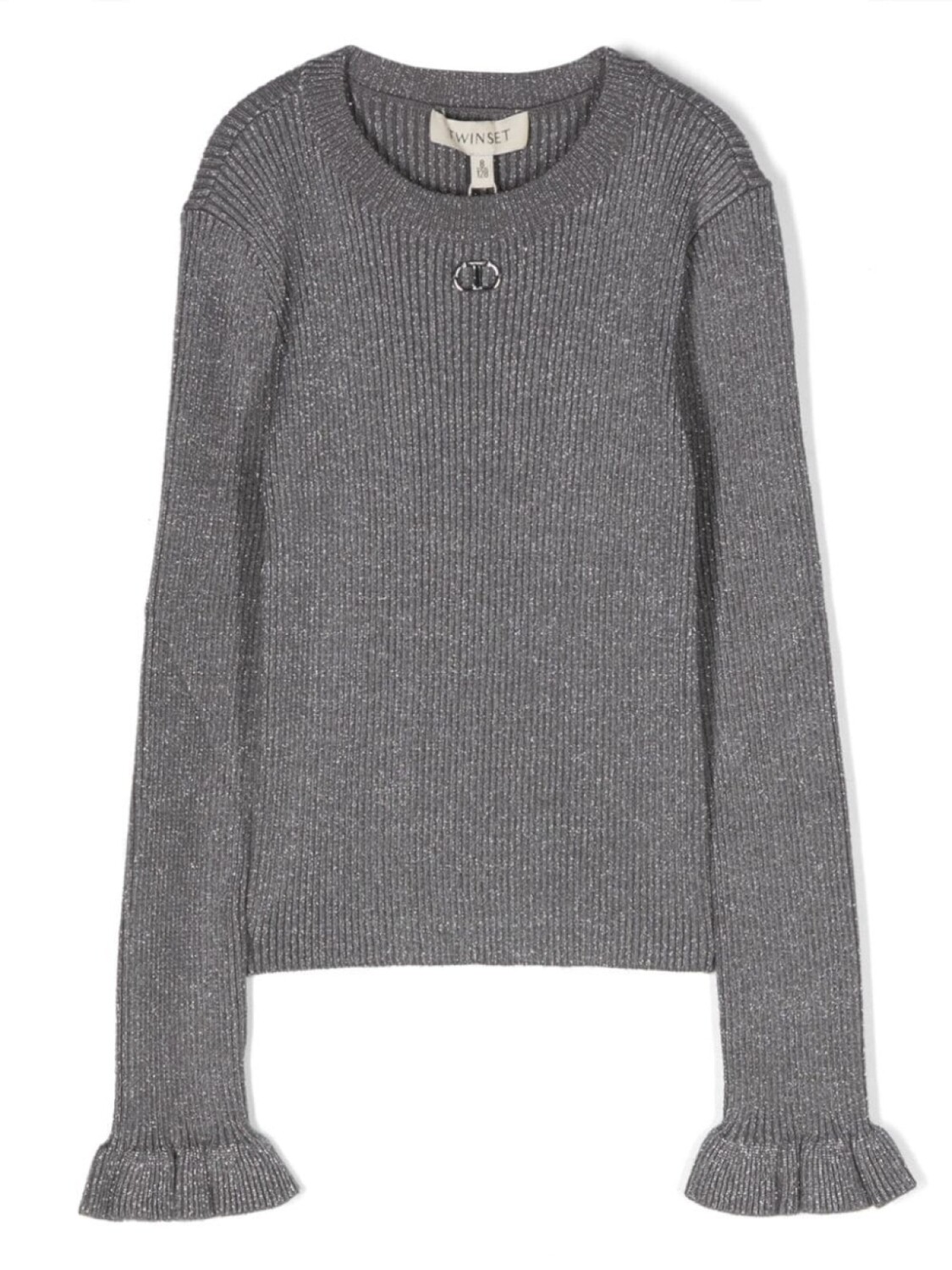 TWINSET Kids джемпер в рубчик, серый
TWINSET Kids джемпер в рубчик, серый