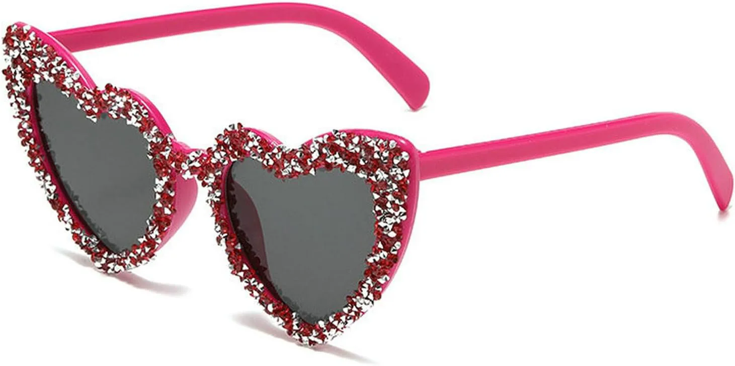 Солнцезащитные очки COTIA Love Heart с кристаллами для женщин, сверкающее персиковое сердце, стильные очки для вечеринки или выпускного бала с бриллиантами, Rose Red
Солнцезащитные очки COTIA Love Heart с кристаллами для женщин, сверкающее персиковое сердце, стильные очки для вечеринки или выпускного бала с бриллиантами, Rose Red