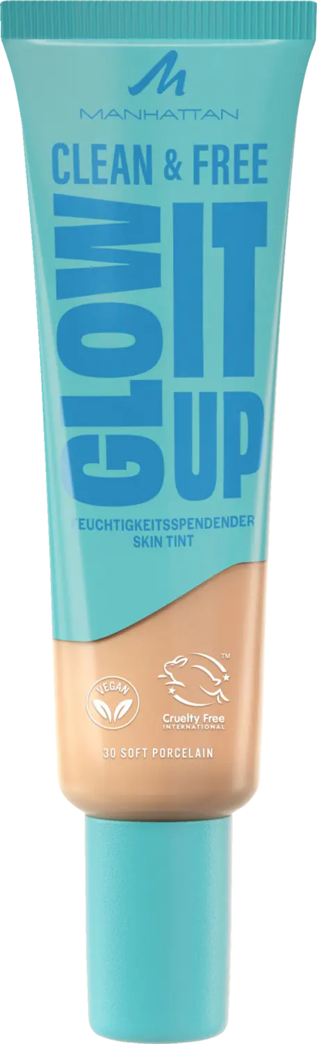 Тональный крем Manhattan Clean & Free Glow It Up Skin Tint 30 Soft Porcelain 
Тональный крем Manhattan Clean & Free Glow It Up Skin Tint 30 Soft Porcelain