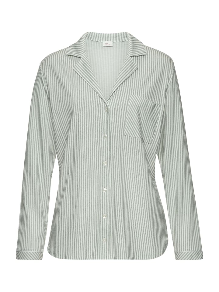 s.Oliver Зеленая полосатая пижамная рубашка
s.Oliver Зеленая полосатая пижамная рубашка