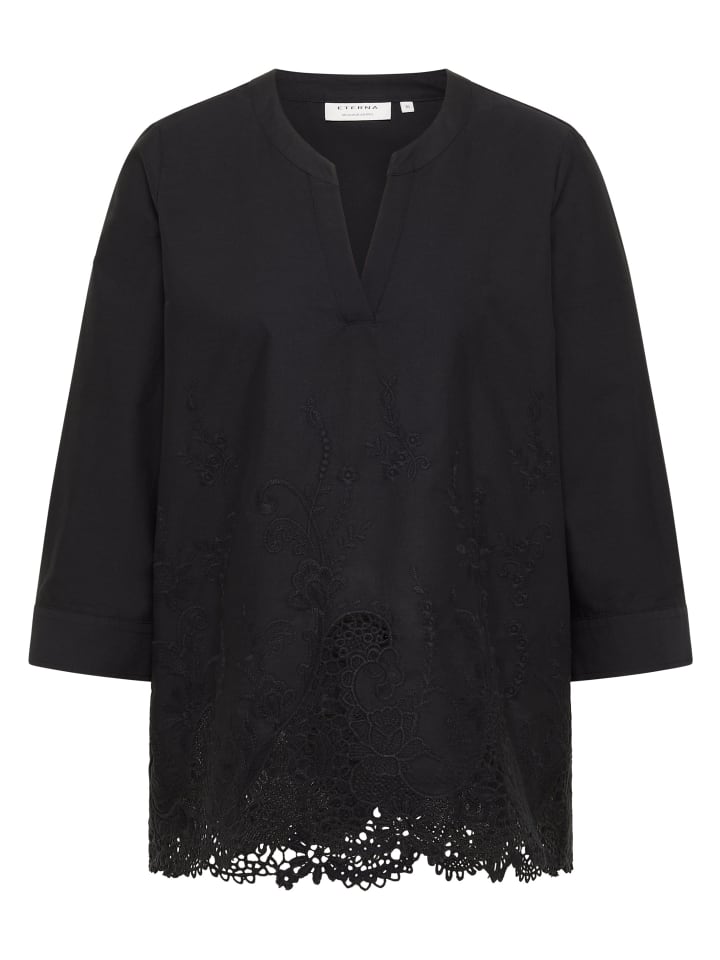 Черная блузка свободного кроя Eterna
Черная блузка свободного кроя Eterna