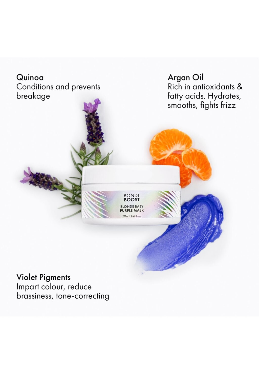 Кондиционер BONDIBOOST BLONDE BABY PURPLE MASK Bondi Boost
Кондиционер BONDIBOOST BLONDE BABY PURPLE MASK Bondi Boost