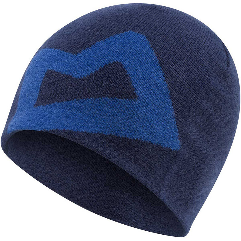 Фирменная вязаная шапка Mountain Equipment, синий 
Фирменная вязаная шапка Mountain Equipment, синий
