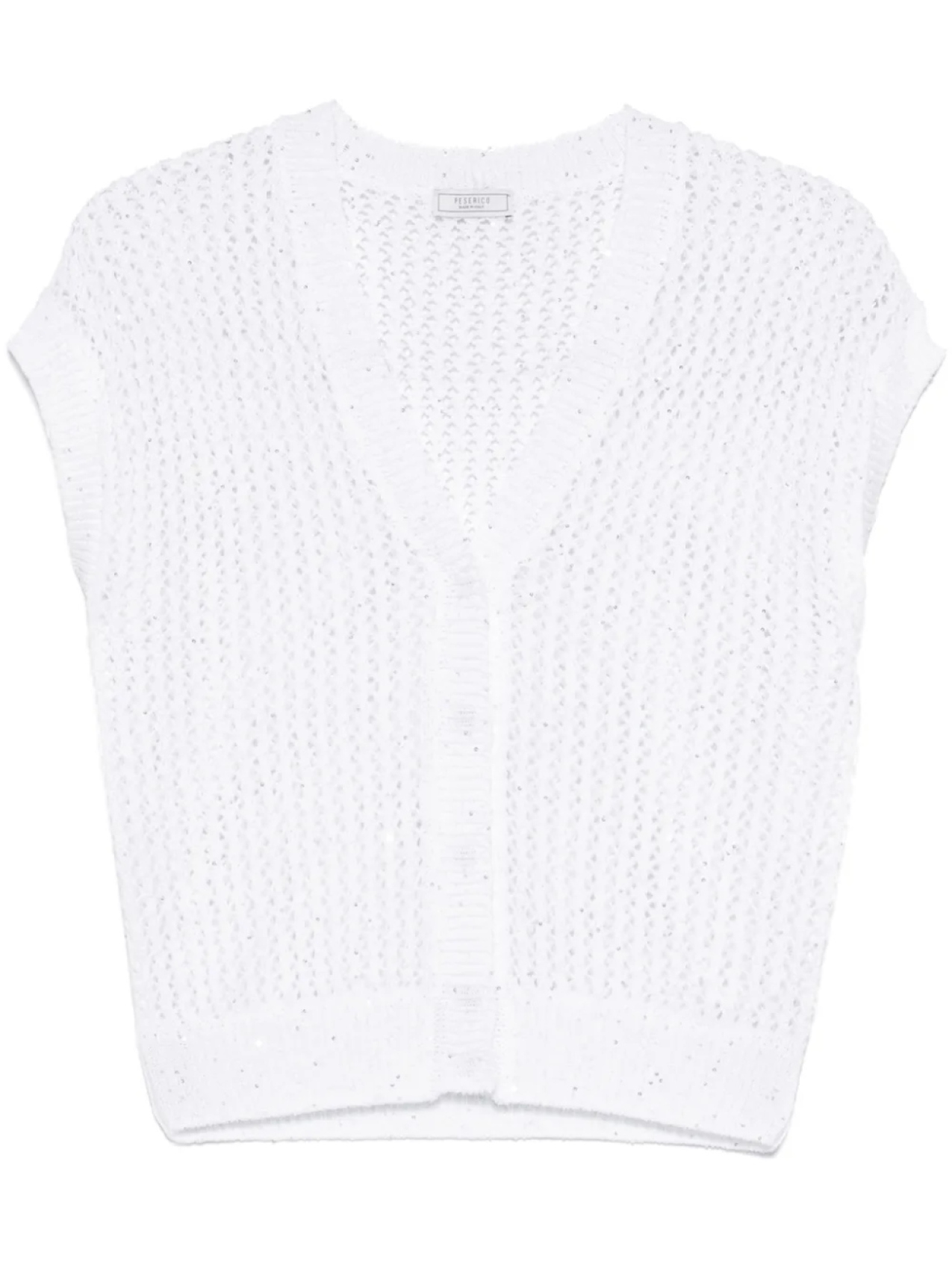 Peserico кардиган с пайетками, белый
Peserico кардиган с пайетками, белый