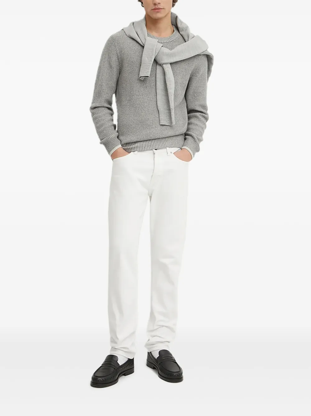 Джемпер в рубчик с круглым вырезом Marc O'Polo, серый
Джемпер в рубчик с круглым вырезом Marc O'Polo, серый