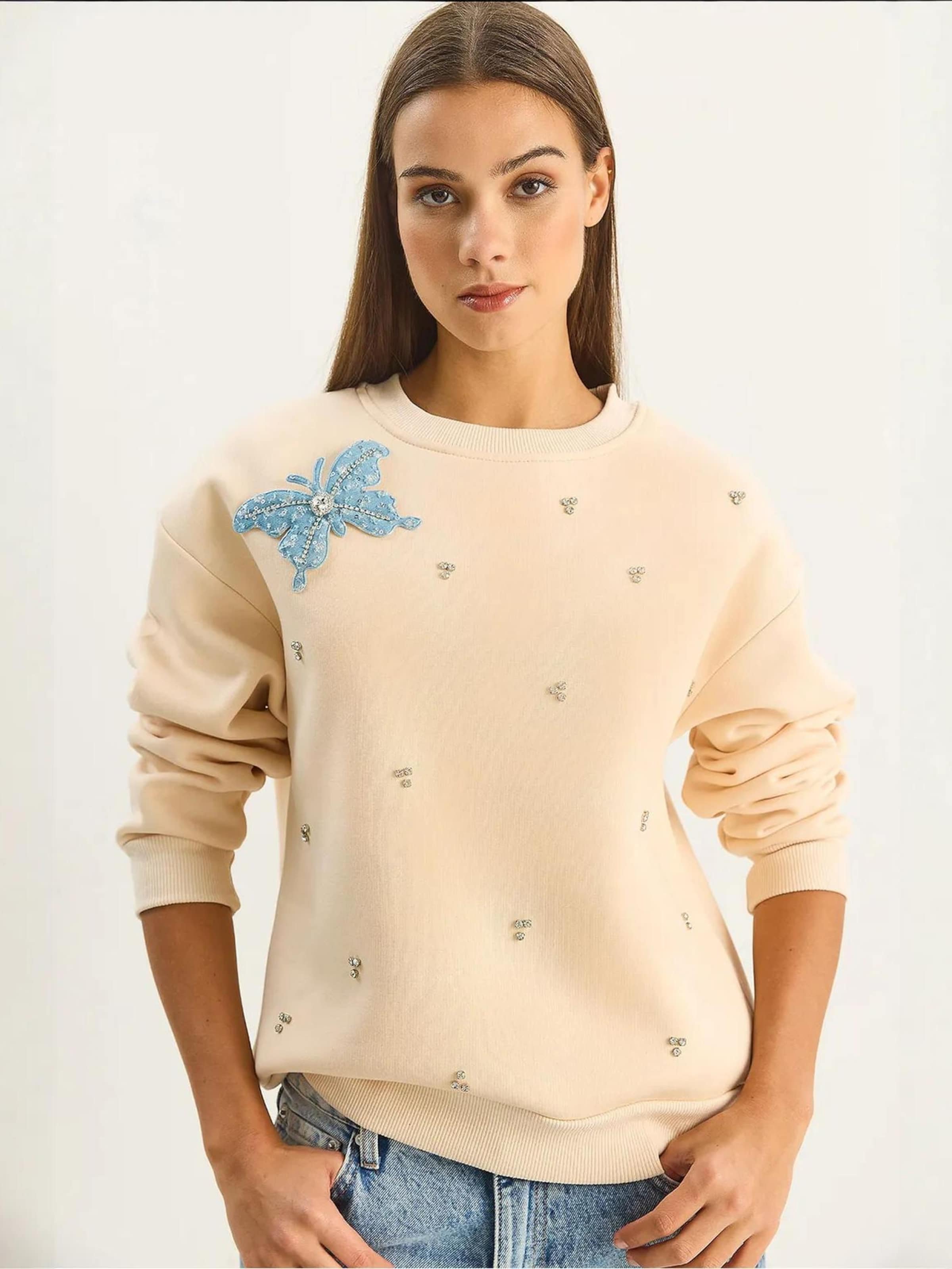 Bianco Lucci Свитшот в бежевом цвете
Bianco Lucci Свитшот в бежевом цвете