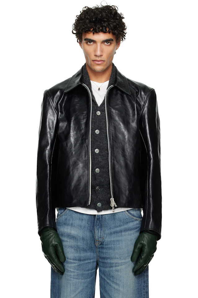 Our Legacy Черная мини-кожаная куртка
Our Legacy Черная мини-кожаная куртка