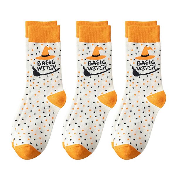 Женские носки Halloween, 3 пары, хлопок, праздничные принты Anna-Kaci, White
Женские носки Halloween, 3 пары, хлопок, праздничные принты Anna-Kaci, White