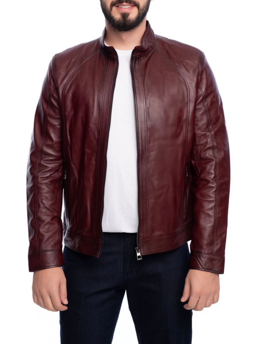 Кожаная куртка с воротником-стойкой Vellapais, бордовый, Красный, Кожаная куртка с воротником-стойкой Vellapais, бордовый 
Кожаная куртка с воротником-стойкой Vellapais, бордовый, Красный, Кожаная куртка с воротником-стойкой Vellapais, бордовый