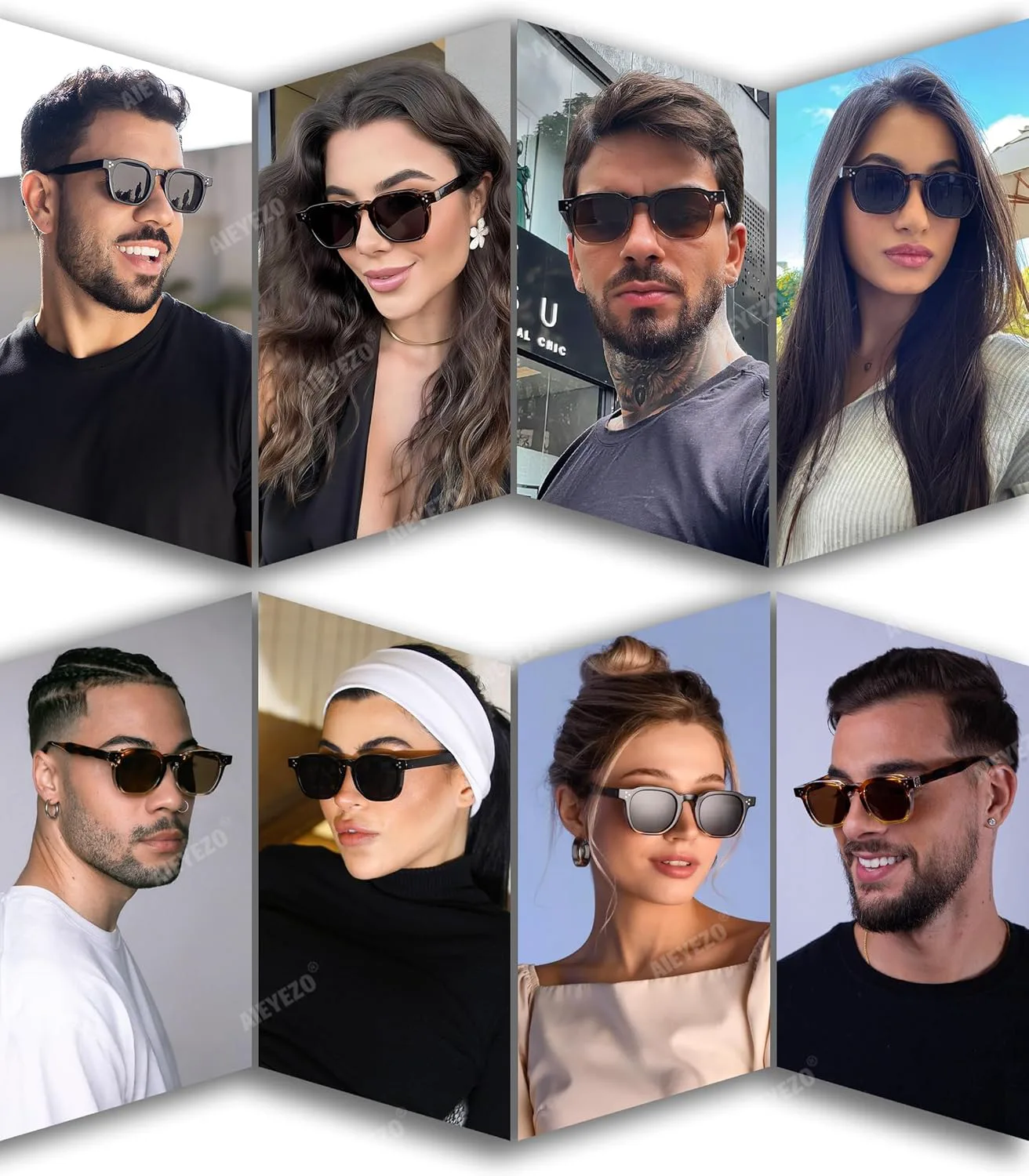 Солнцезащитные очки AIEYEZO в стиле ретро для женщин и мужчин, квадратная оправа с толстой линзой, модные винтажные солнцезащитные очки, Clear Grey/Brown
Солнцезащитные очки AIEYEZO в стиле ретро для женщин и мужчин, квадратная оправа с толстой линзой, модные винтажные солнцезащитные очки, Clear Grey/Brown