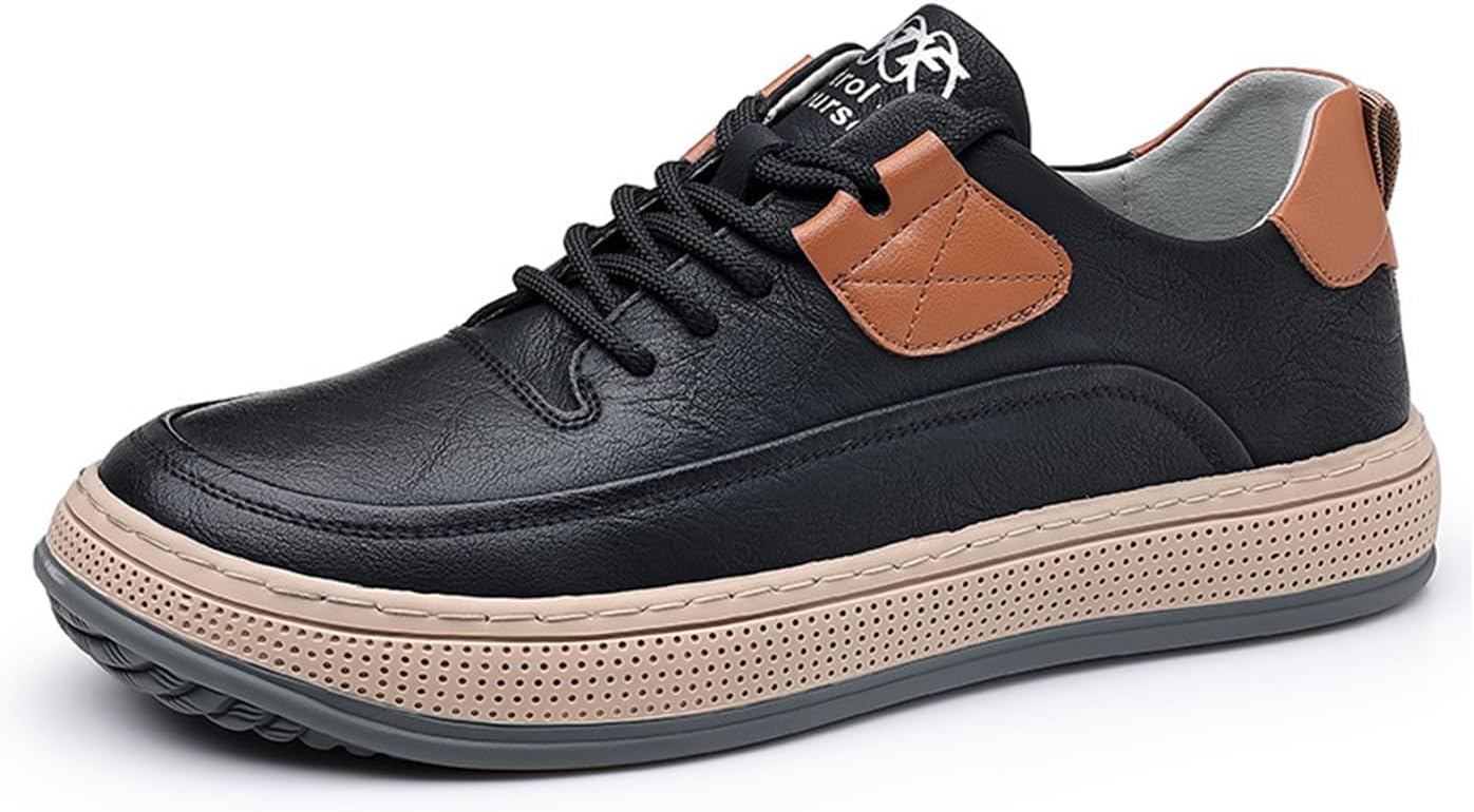 Мужские кожаные модные кроссовки на шнуровке, дышащая мягкая подошва, скрытая платформа, повседневная обувь Xiaoguli, черный
Мужские кожаные модные кроссовки на шнуровке, дышащая мягкая подошва, скрытая платформа, повседневная обувь Xiaoguli, черный