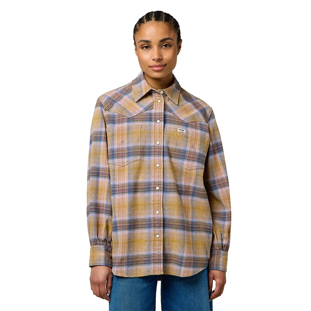 Рубашка с длинным рукавом Wrangler Loose Western Relaxed Fit, желтый
Рубашка с длинным рукавом Wrangler Loose Western Relaxed Fit, желтый